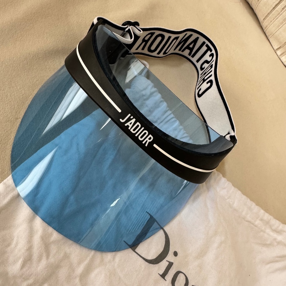 Blue Dior visor
